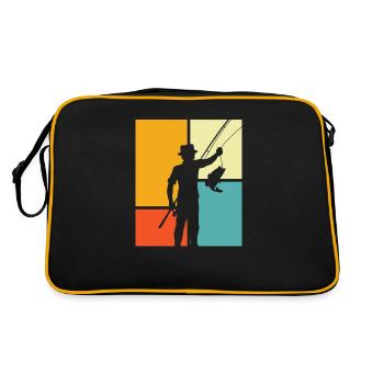 Pêche à la ligne - Sac Retro - noir/or - Dos