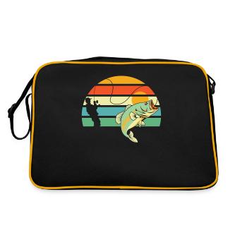 Pêche à la ligne - Sac Retro - noir/or - Dos