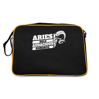 Aries Zodiac Signs Features - Retro Bag - black/gold - Back