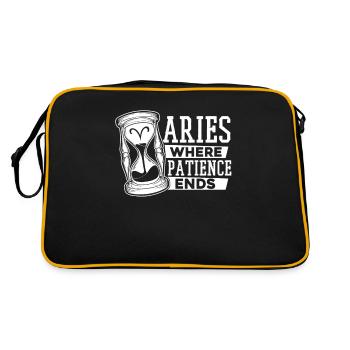 Aries Astrology - Retro Bag - black/gold - Back