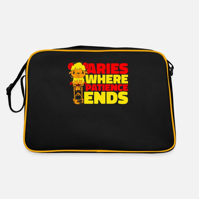 Aries Zodiac Sign Retro Bag