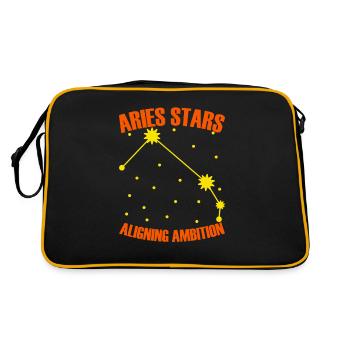 Aries Astrology - Retro Bag - black/gold - Back
