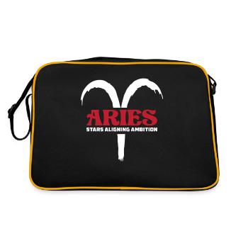 Aries Astrology - Retro Bag - black/gold - Back