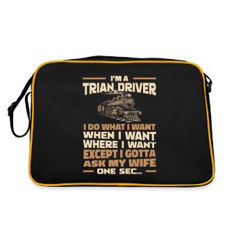 Train Driver Train Driver - Retro Bag - black/gold - Back