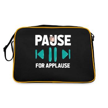 Gamer Gaming Game Pause - Retro Bag - black/gold - Back