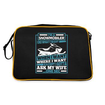 Snowmobile Snowmobile - Retro Bag - black/gold - Back