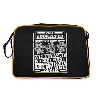 Gardien de zoo Gardien de zoo - Sac Retro - noir/or - Dos