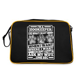 Gardien de zoo Gardien de zoo - Sac Retro - noir/or - Dos