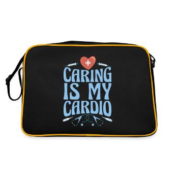 Krankenschwester - Retro Tasche - Schwarz/Gold - Hinten