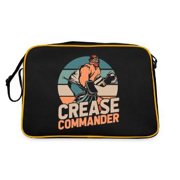 Eishockey Torwart Handschuhsparender Puck - Retro Bag - black/gold - Back
