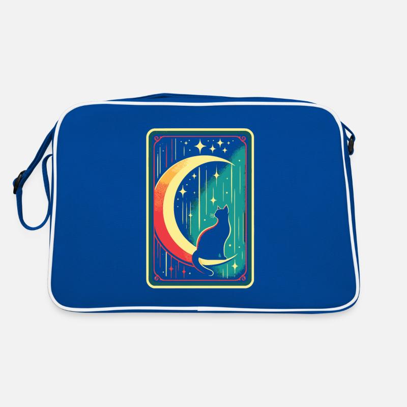 Mond Tarot Katze Chat de lune Sac Retro