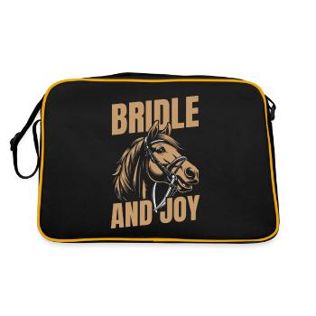 Sports équestres équestres à cheval - Sac Retro - noir/or - Dos