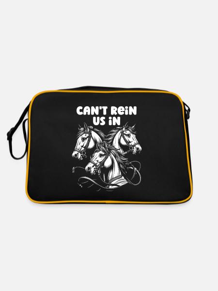 Sports équestres équestres à cheval - Sac Retro - noir/or - Dos
