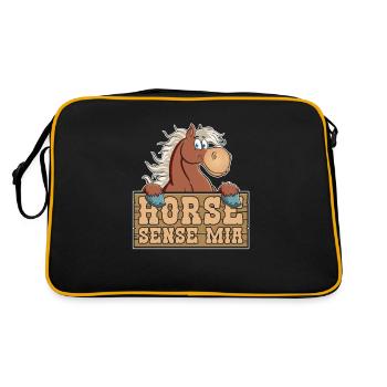 Sports équestres équestres à cheval - Sac Retro - noir/or - Dos