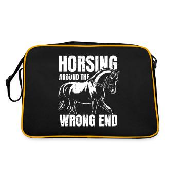 Sports équestres équestres à cheval - Sac Retro - noir/or - Dos