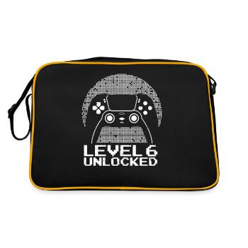 Gaming .6 Birthday 6 Years Gamer - Retro Bag - black/gold - Back