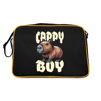Capybara Wasserschwein Cappy Boy - Sac Retro - noir/or - Dos