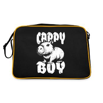 Capybara Wasserschwein Cappy Boy - Sac Retro - noir/or - Dos