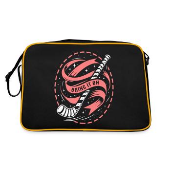 Bâton de hockey sur glace gardien de but - Sac Retro - noir/or - Dos