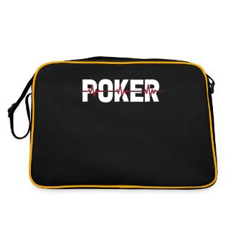 Poker Ekg Heartbeat - Retro Bag - black/gold - Back