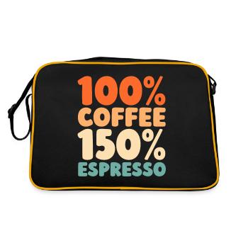 Coffee Espresso - Retro Bag - black/gold - Back
