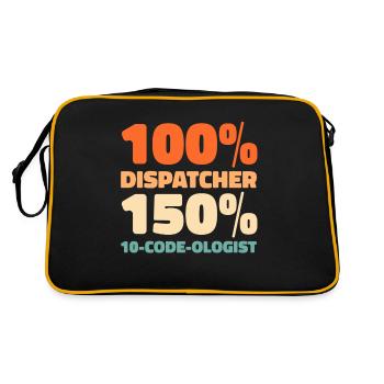 Emergency Call Control Center Operations Center - Retro Bag - black/gold - Back