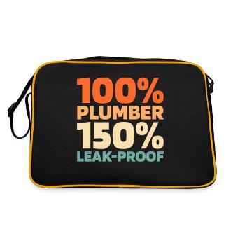 Plumber Installer - Retro Bag - black/gold - Back