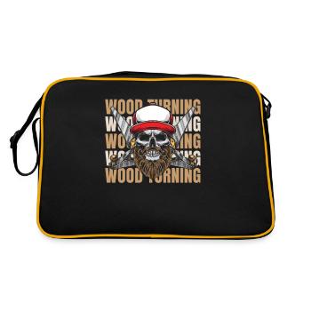 Tourneur sur bois - Sac Retro - noir/or - Dos