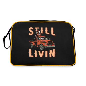Towing service tow truck - Retro Bag - black/gold - Back