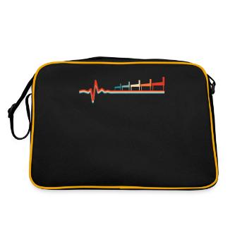 Pinball Ekg Heartbeat - Retro Bag - black/gold - Back