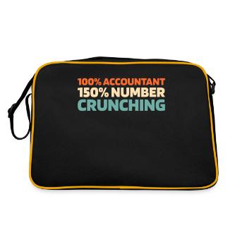 Comptable Conseiller Fiscal - Sac Retro - noir/or - Dos