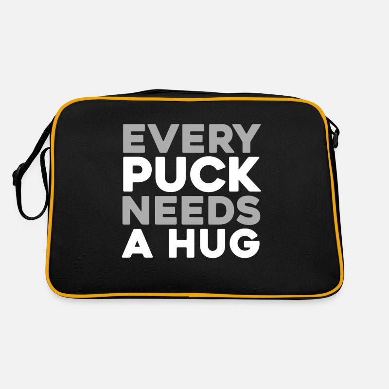 Eishockey Torwart Torwart Puck Retro Tasche