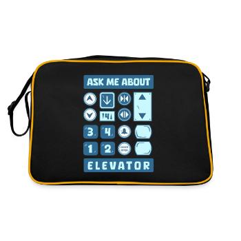 Elevator Elevator - Retro Bag - black/gold - Back