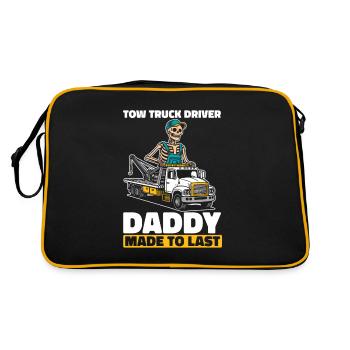 Towing Service Tow Truck Skeleton - Retro Bag - black/gold - Back