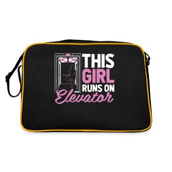 Elevator Elevator - Retro Bag - black/gold - Back