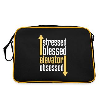 Elevator Elevator - Retro Bag - black/gold - Back
