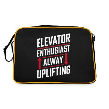Elevator Elevator - Retro Bag - black/gold - Back