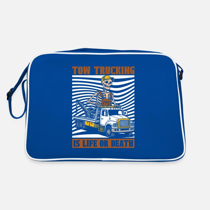 Abschleppdienst Abschlepper Skelett Retro Tasche