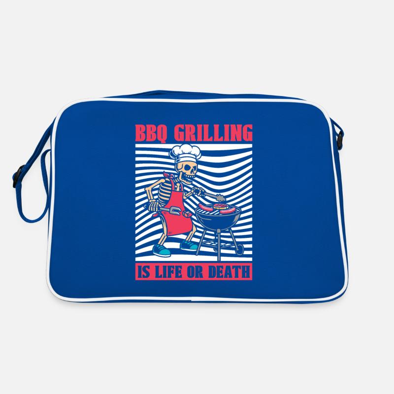 Bbq Grilling Skeleton Retro Bag