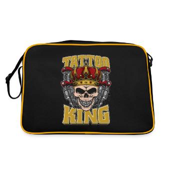 Tatoueur Tattoo Tattoo King - Sac Retro - noir/or - Dos