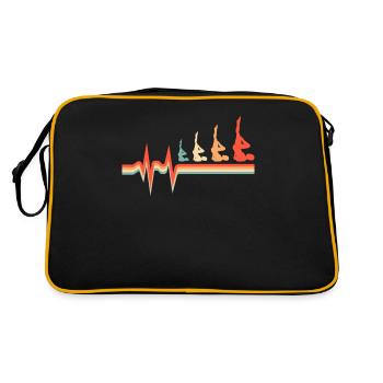 Pilates Ekg Heartbeat - Retro Bag - black/gold - Back