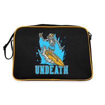 Surfer Surfing Undeath - Retro Bag - black/gold - Back