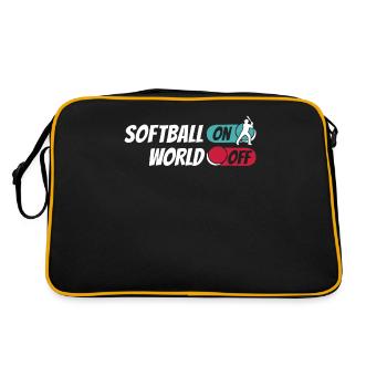 Softball Softball On World Off - Retro Bag - black/gold - Back