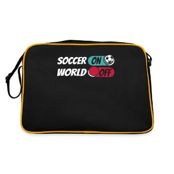 Fußball Fußballer Soccer sur World Off - Sac Retro - noir/or - Dos
