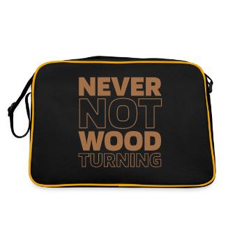 Tourneur sur bois - Sac Retro - noir/or - Dos