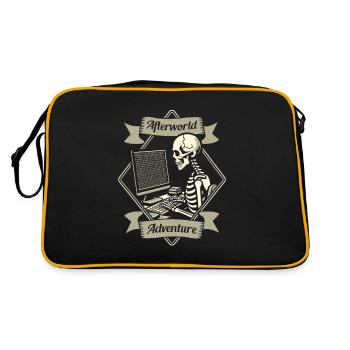 Developer Coder Programmer - Retro Bag - black/gold - Back