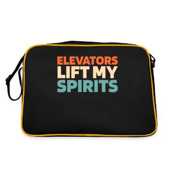 Elevator Elevator - Retro Bag - black/gold - Back
