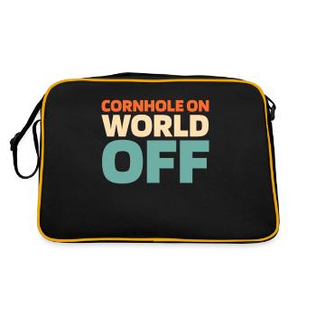 Cornhole Blind Hole Jeu Cornhole On World Off - Sac Retro - noir/or - Dos