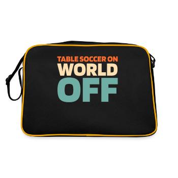 Tischfußball kicker Baby-foot On World Off - Sac Retro - noir/or - Dos