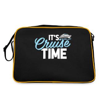 Kreuzfahrt - Retro Tasche - Schwarz/Gold - Hinten